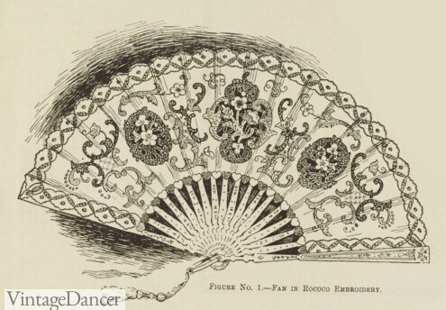 1890s ladies Victorian fans handfans