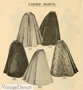 1897 Victorian Skirts. Click to see more Victorian skirts.