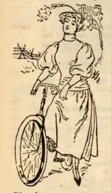 1897 sweater and skirt cycling outfit