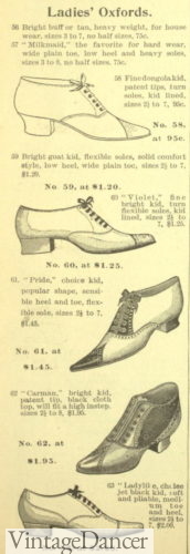Edwardian oxford shoes women 1900s