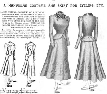 Victorian and Edwardian Bicycle Outfits History, Vintage Dancer