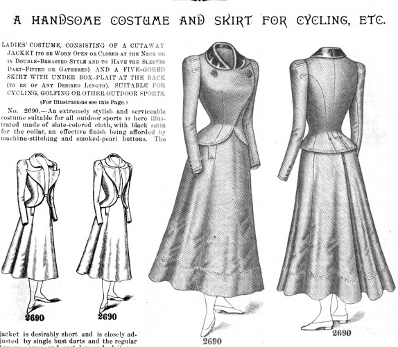 Victorian and Edwardian Bicycle Outfits History