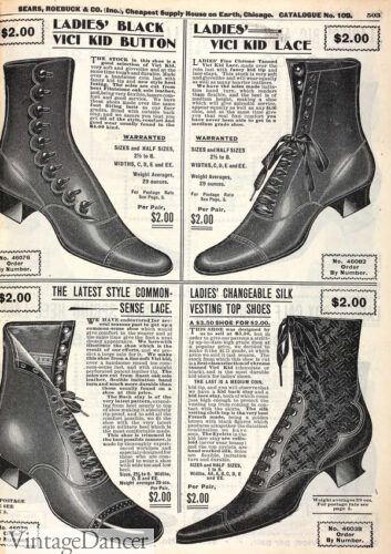 History of Victorian Boots & Shoes for Women