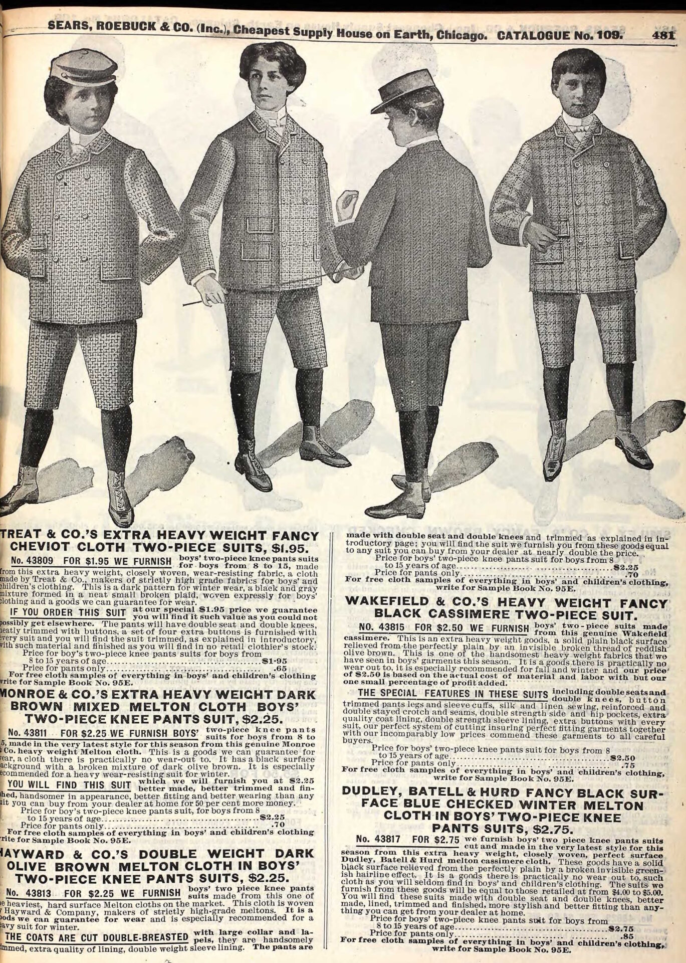 1890s Teen Boys Clothing and Fashion