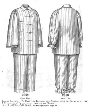 Victorian 1899 pajamas womens pajamas