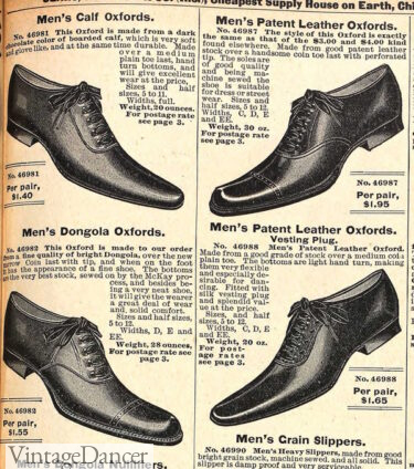 1890s 1900s mens Edwardian oxford shoes Victorian shoes men footwear