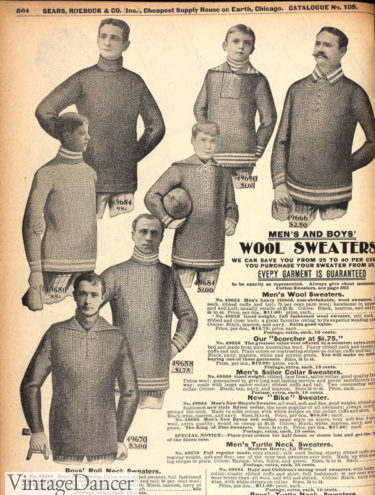 Mens Victorian Sweaters &#038; Knitwear | Edwardian Cardigans &#038; Jumpers, Vintage Dancer