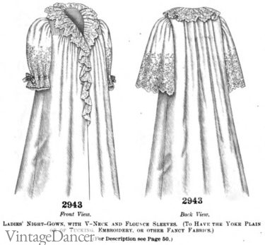 Edwardian 1899 nightgowns