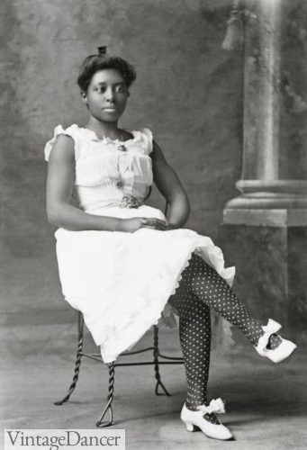 1899- Fabulous polka dot stockings!