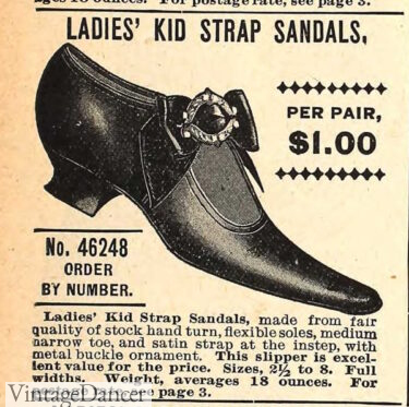 1890s 1900s shoes heels women girls