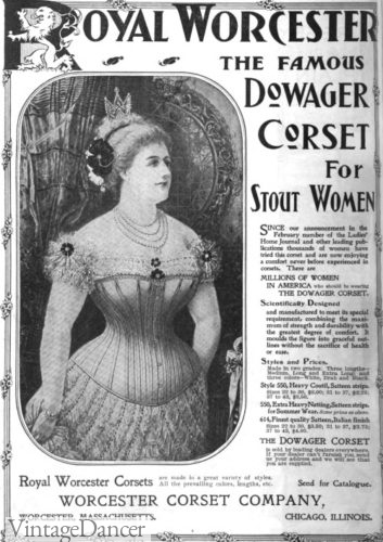 Edwardian plus size corset