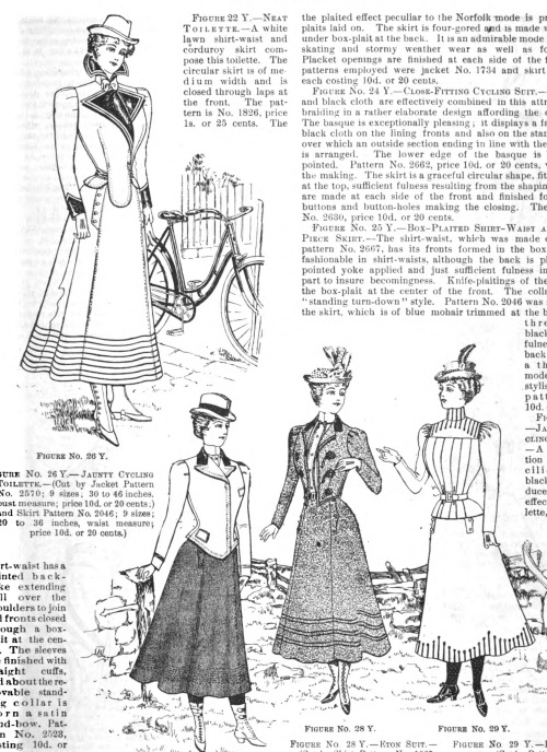 Victorian and Edwardian Bicycle Outfits History