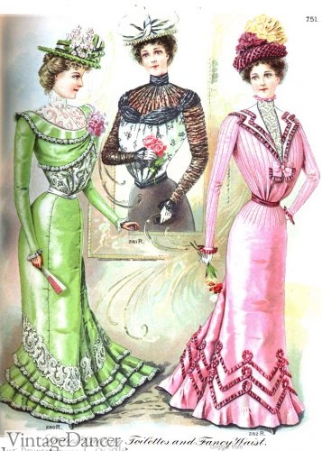 1900 party dresses Edwardian dress