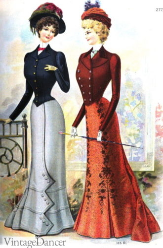 1900 Trumpet Skirts Edwardian