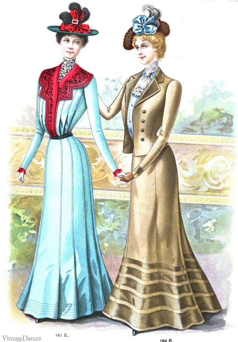 1900s Dresses History- Day, Afternoon, Party Styles