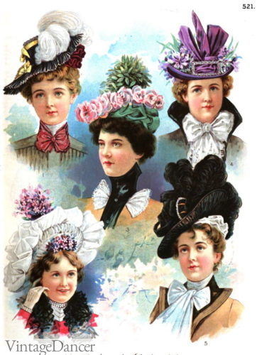 Edwardian hats 1900 fashions