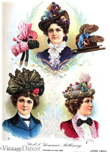 Edwardian hats 1900 hat styles