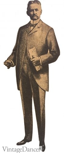 1900 mens cutaway suit