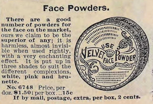 1900 face powder makeup Edwardian
