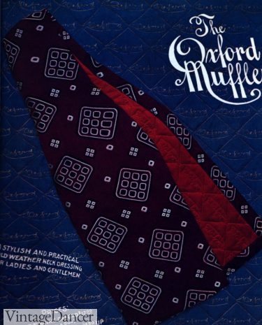 1900 purple and red muffler tie Edwardian