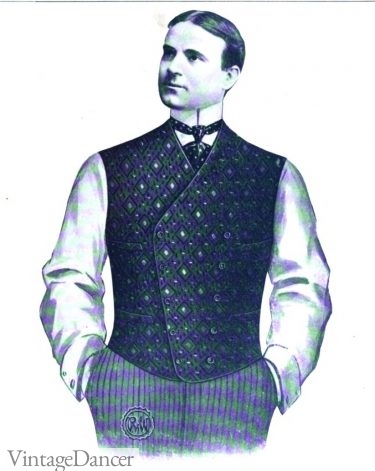 1900 double breasted vest