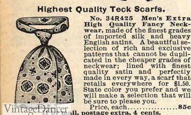 1900 Teck scarf tie