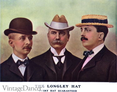 1900 men's hats