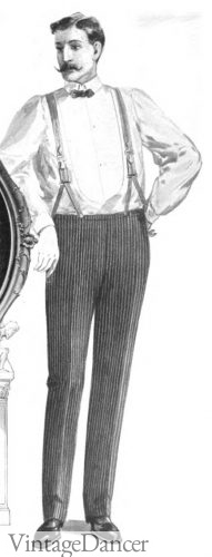 1900s Men&#8217;s Suits, Frock, Cutaway History, Vintage Dancer