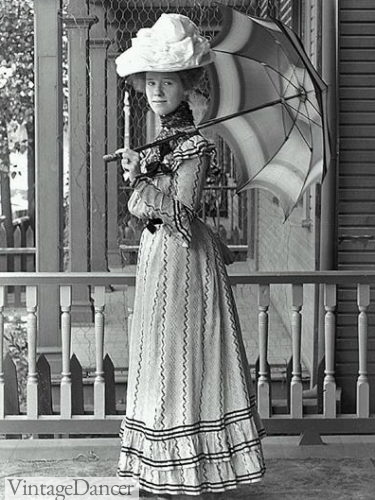1900s zig zag pattern parasols