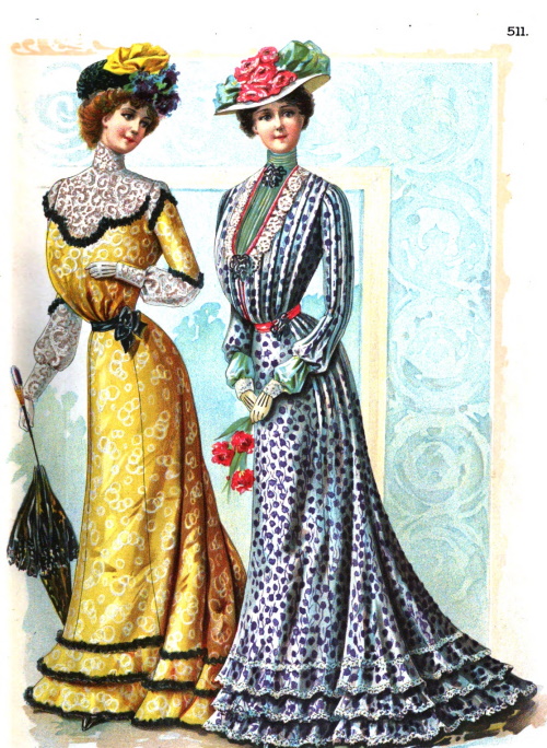 1900s Dresses History- Day, Afternoon, Party Styles