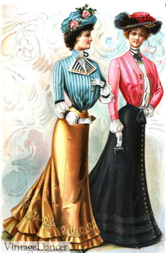 Edwardian skirt costumes