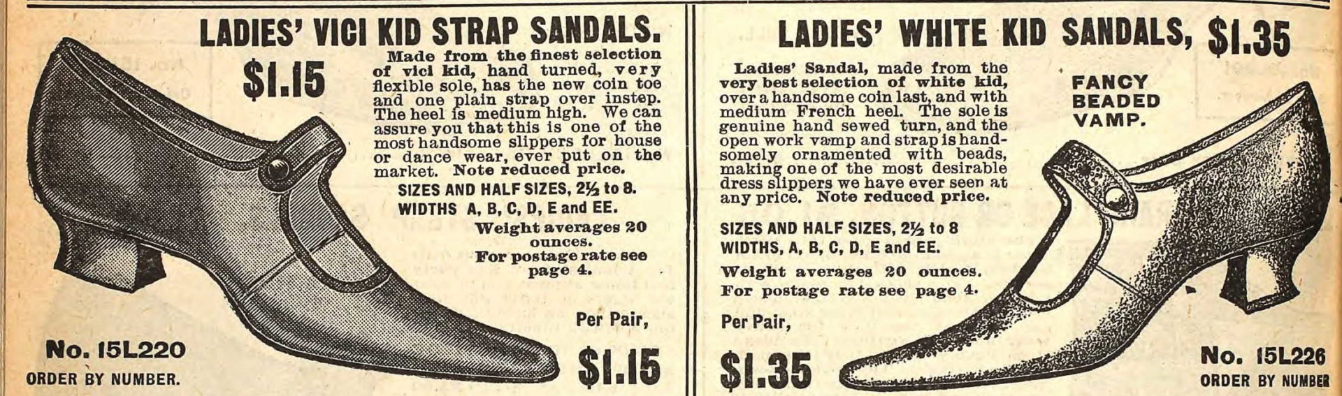 Edwardian Shoes Styles, 1900s Shoes & Boots for Women