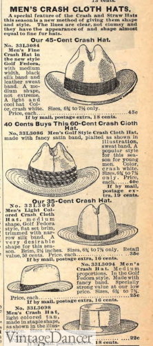 1901 cloth hats