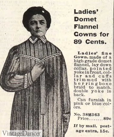 Edwardian nightgowns sleepwear 1900s
