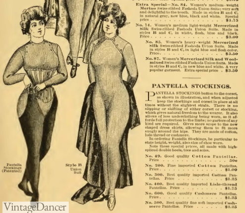 1902 Pantela stockings and winter long underwear