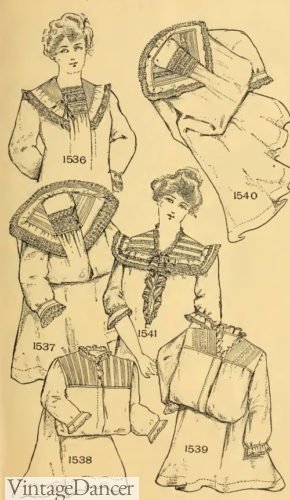 1902 Nightgowns Edwardian nightgowns sleepwear 1900s
