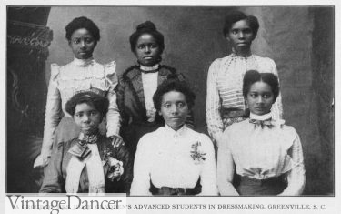 1902A group of Mrs. Ida E. Gladden's advanced students in dressmaking, Greenville, S. C. noir