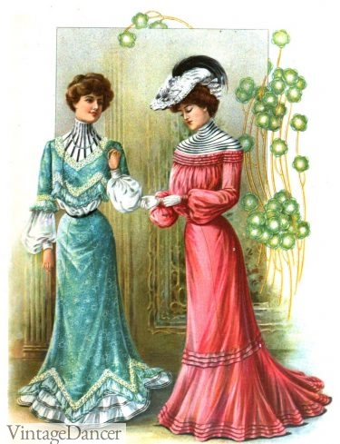 Edwardian dress 1902 fancy afternoon dresses
