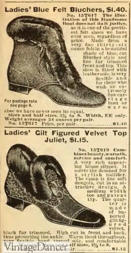 1902 carriage boots Edwardian era winter boots with fur