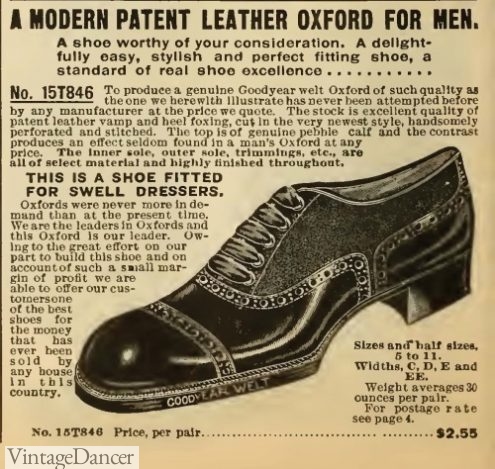 1900s-1910s Men's Shoe and Boot History | Edwardian Era