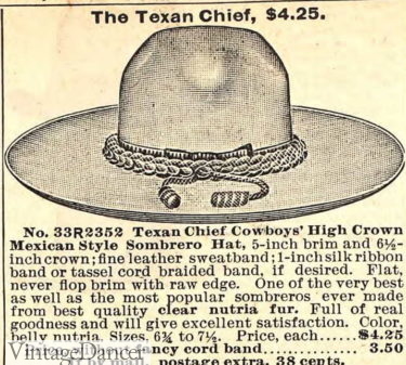 1902 Texan Chief hat