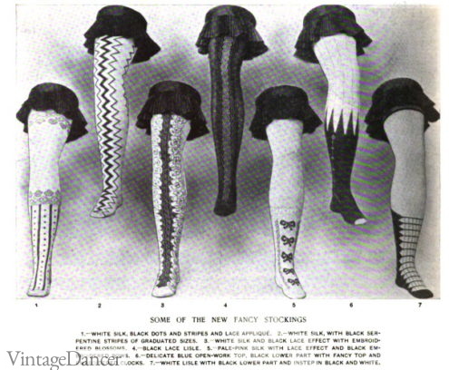 1903 stockings Edwardian
