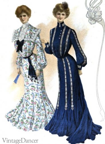 1909 fancy wash dresses