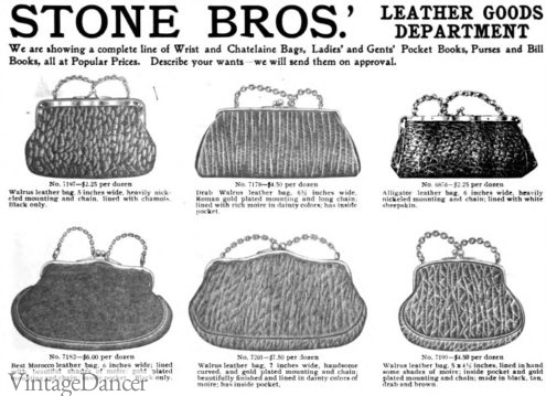 1903 crocodile leather chain handle bags