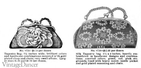 Edwardian Handbags, Purses History 1900 &#8211; 1910s, Vintage Dancer