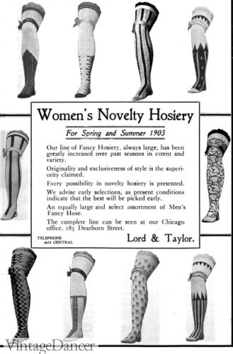 1903 novelty hose stockings