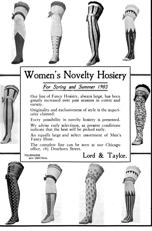 Edwardian Stockings, Hose, Socks 1900s 1910s