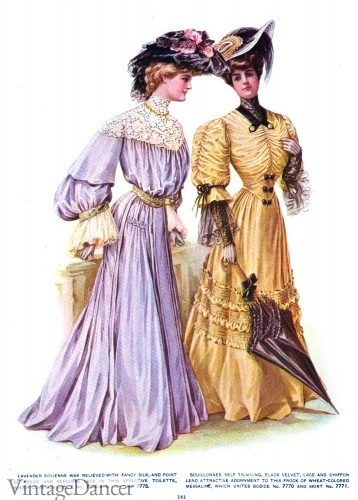 1904 fancy frocks Edwardian era dress