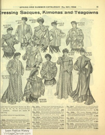 Edwardian era 1900s nightgowns 1904