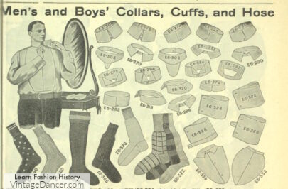 Edwardian era 1900s 1904 Men's Socks